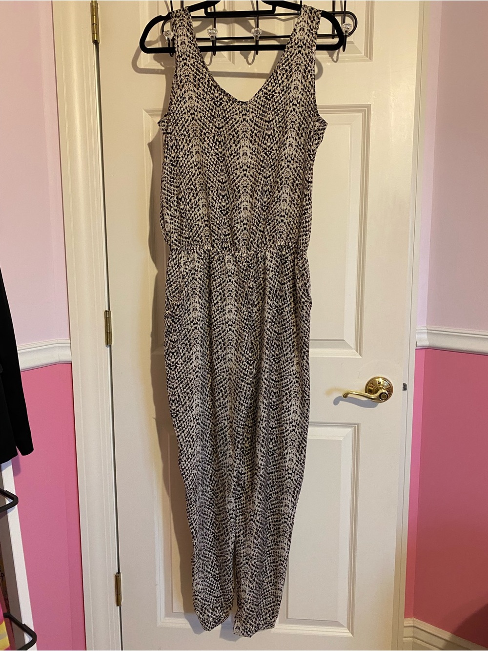 Tart animal print jumpsuit w/ pockets, womens size medium
